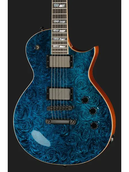 ESP Eclipse BH Teal Marble FL, detail 4