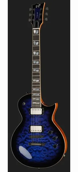 ESP Eclipse QM Dark Blue Sunburst, detail 2