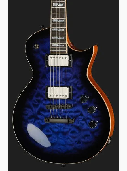 ESP Eclipse QM Dark Blue Sunburst, detail 4
