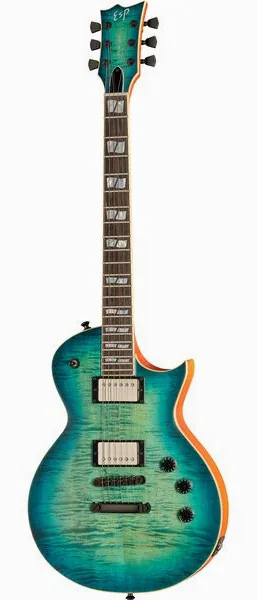 ESP Eclipse USA Aqua Marine SB, front view