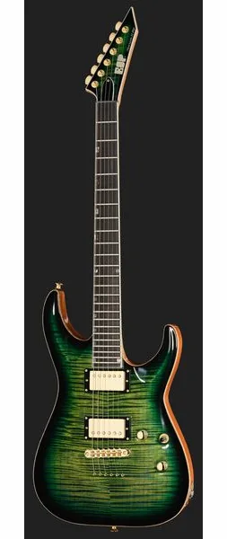 ESP HORIZON II FM Dark Lime Burst, detail 2