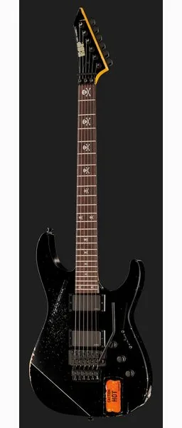 ESP KH-2 Vintage Distressed Black, detail 2