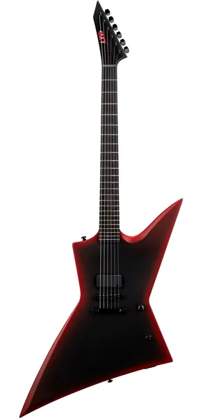 ESP LTD EXL Black Metal II, front view