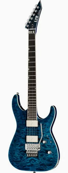 ESP LTD MH-1000 Black Ocean, front view