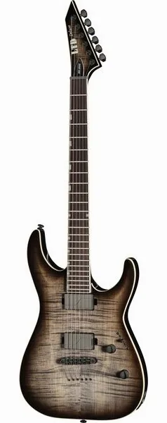 ESP LTD MH1000 NT FM Charcoal, front view