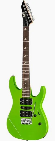 ESP LTD MT-130 Neon Green, front view
