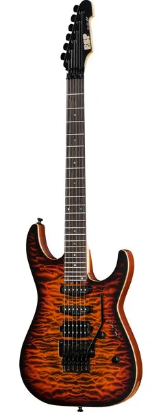 ESP M-III FR QM FSH BH Tiger Eye, front view