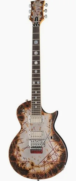 ESP RZK-II Richard Z Kruspe Burnt, front view
