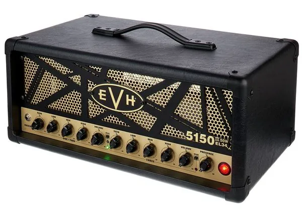 Evh 5150 III 50 W EL34 Head BK, detail 2