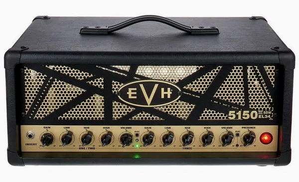 Evh 5150 III 50 W EL34 Head BK, detail 3