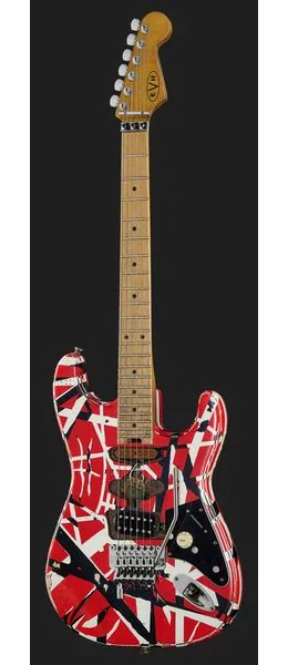 Evh Frankie Striped MN Relic R/W/B, detail 2