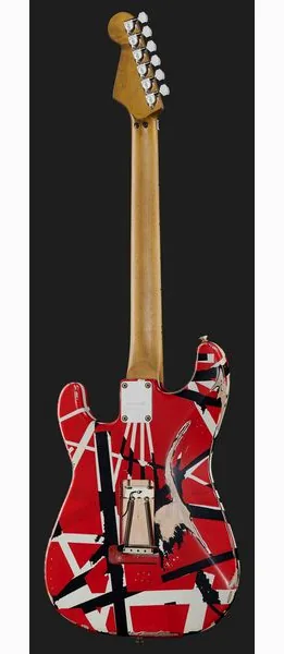 Evh Frankie Striped MN Relic R/W/B, detail 3