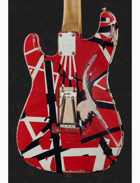 Evh Frankie Striped MN Relic R/W/B, detail 5