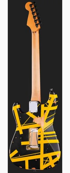 Evh Frankie Striped MN Relic B/Y, detail 3
