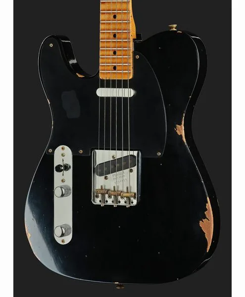 Fender 52 Tele Black Relic LH, detail 4