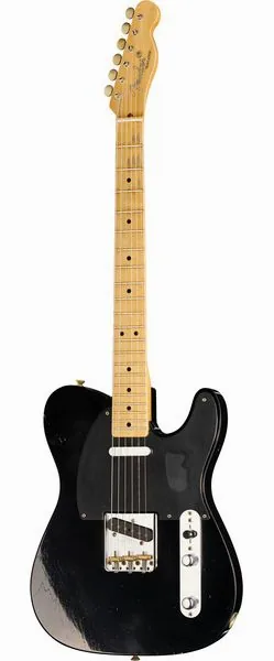 Fender 52 Tele BLK Journeyman Relic, front view