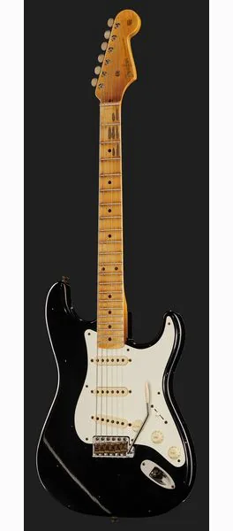 Fender 55 Strat BLK Journeyman Relic, detail 2