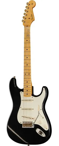 Fender 56 Strat BLK Journeyman Relic, front view