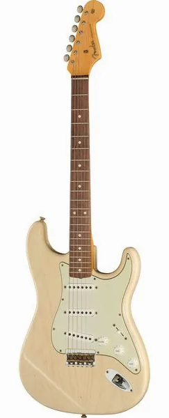 Fender 59 Strat RW Vintage Blonde JRN, front view