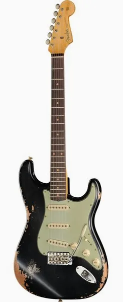 Fender 60 Strat ABLK Heavy Relic, front view