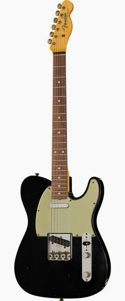 Fender 60 Tele BLK Journeyman Relic, front view