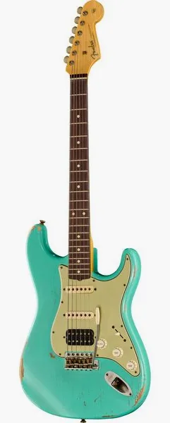 Fender 61 Strat SFG Relic HSS MBAH, front view