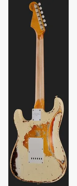 Fender 61 Strat SHR Aged V White 3TSB, detail 3