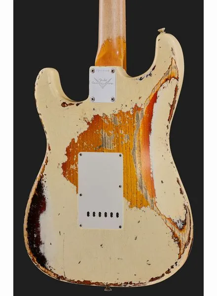 Fender 61 Strat SHR Aged V White 3TSB, detail 5