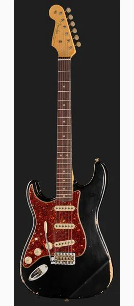 Fender 63 Strat Black Relic LH, detail 2