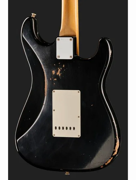 Fender 63 Strat Black Relic LH, detail 5