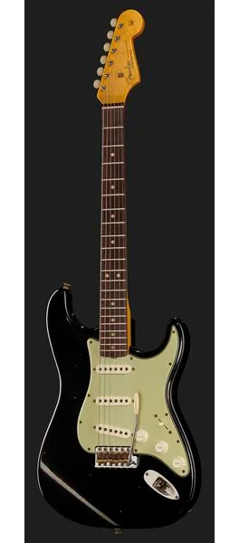 Fender 63 Strat BLK Journeyman Relic, detail 2