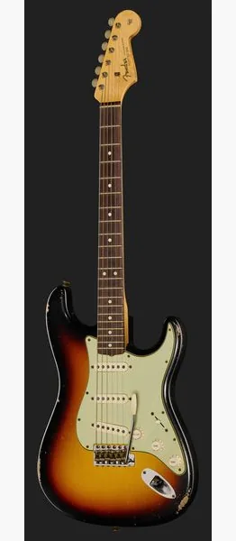 Fender 63 Strat Relic 3TSB MBDB, detail 2