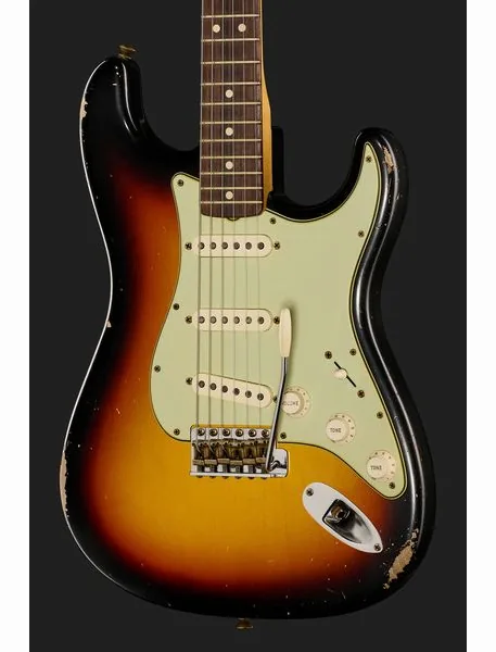 Fender 63 Strat Relic 3TSB MBDB, detail 4