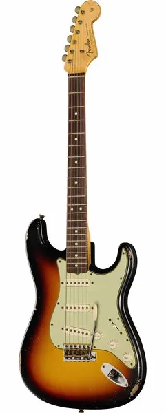 Fender 63 Strat Relic 3TSB MBDB, front view