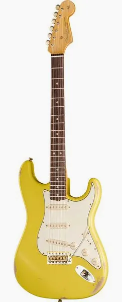 Fender 63 Strat Relic GRY MBDB, front view