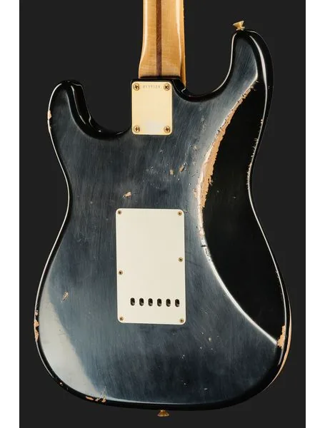 Fender 63 Strat RW Black Relic HSS, detail 5
