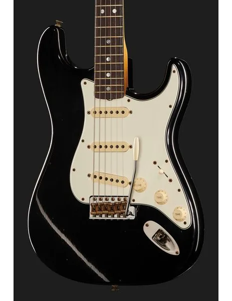 Fender 65 Strat BLK Journeyman Relic, detail 4