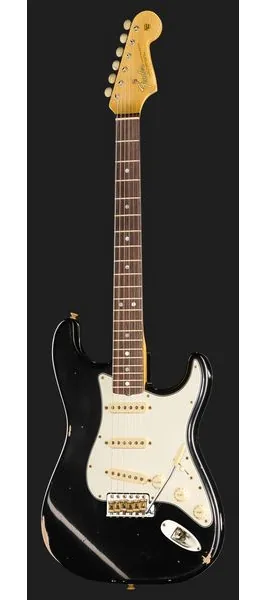 Fender 65 Strat BLK Relic, detail 2