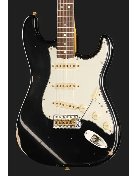 Fender 65 Strat BLK Relic, detail 4