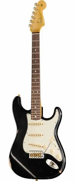 Fender 65 Strat BLK Relic, front view