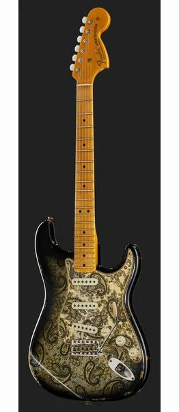 Fender 68 Strat Relic Black Paisley, detail 2