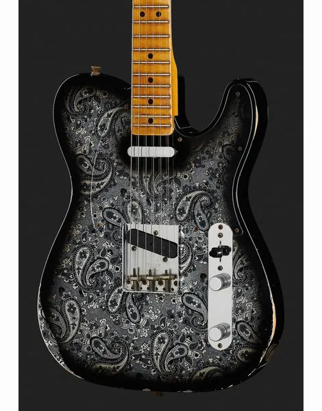 Fender 68 Tele Black Paisley Relic, detail 4