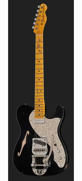 Fender 68 Tele Thinline ABLK Relic, detail 2