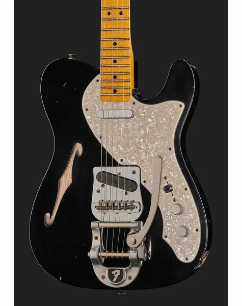 Fender 68 Tele Thinline ABLK Relic, detail 4