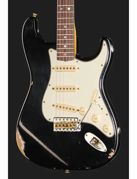 Fender 69 Strat BLK Relic, detail 4