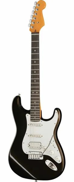 Fender Am Ultra II Strat HSS EB TXT, front view