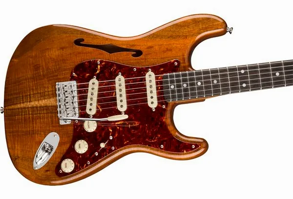 Fender Artisan Koa Thinline Strat AN, detail 4