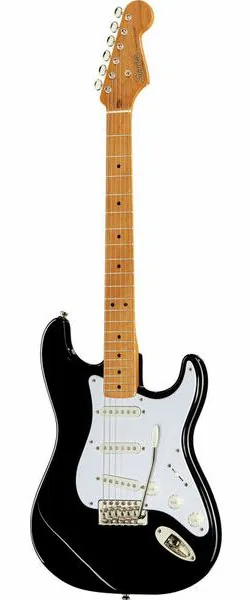 Squier CV 50s Strat MN BK, front view