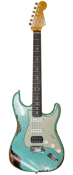 Fender Custom Deluxe Strat HB-S1 SFSP, front view