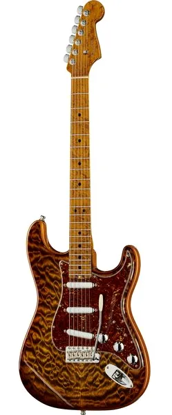 Fender Elite Strat MN QMT Tiger Eye, front view
